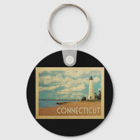 Connecticut Lighthouse Vintage Travel