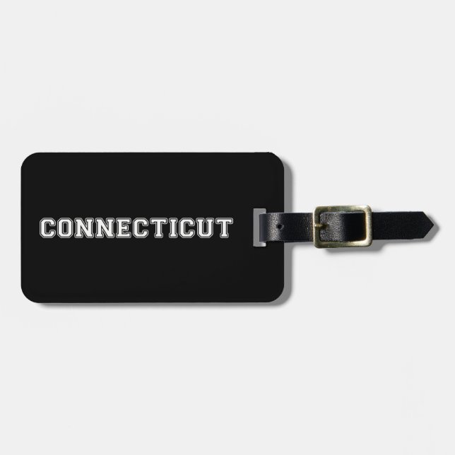 Connecticut Luggage Tag (Front Horizontal)