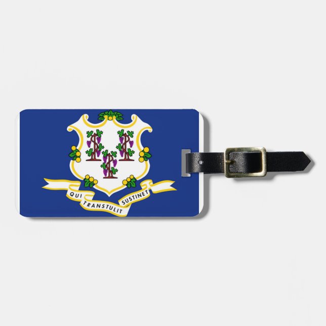 Connecticut Luggage Tag (Front Horizontal)