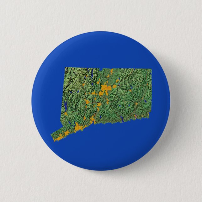 Connecticut Map Button (Front)