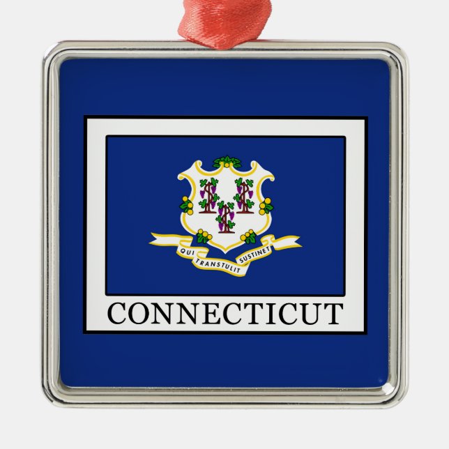 Connecticut Metal Tree Decoration (Front)