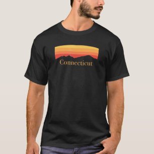 Connecticut Mountain Sunset Outdoors Nature Hiking T-Shirt