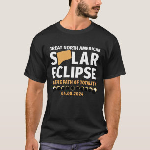 Connecticut On The Path Of Totality Solar Eclipse  T-Shirt