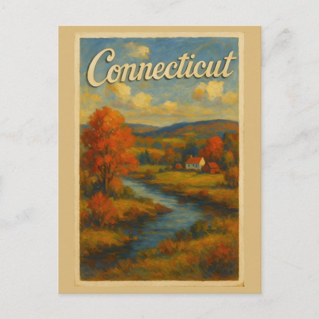 connecticut  postcard (Front)
