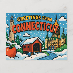 CONNECTICUT Postcard