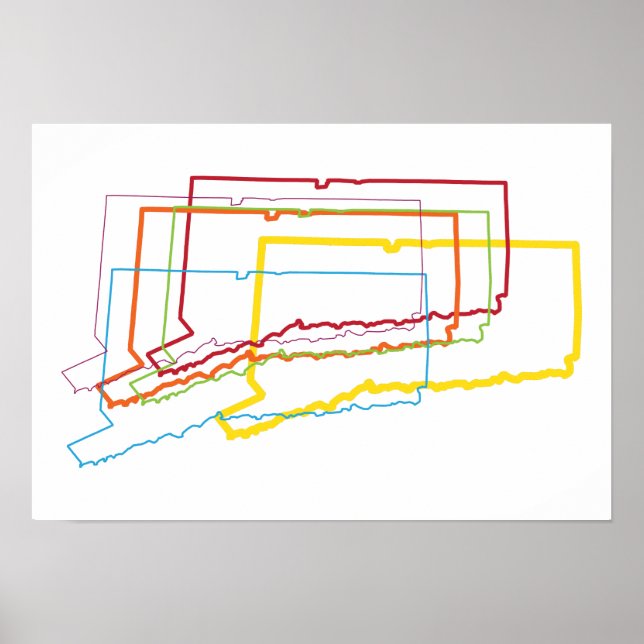 connecticut pride blur poster (Front)