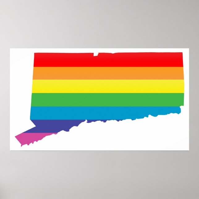 connecticut pride. striped. poster (Front)