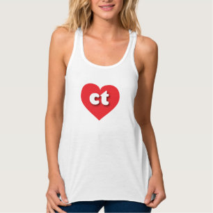 Connecticut red heart - I love ct Singlet