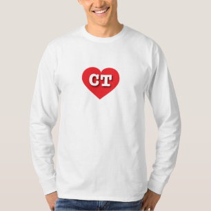Connecticut Red Heart - I love CT T-Shirt
