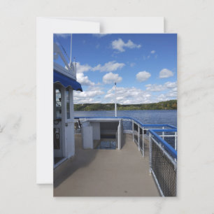 Connecticut River from Riverboat Postcard