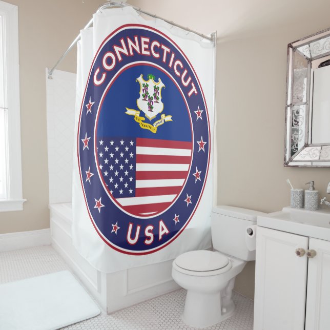 Connecticut Shower Curtain (In Situ)