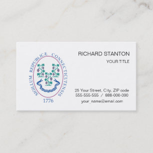 Connecticut sign business card