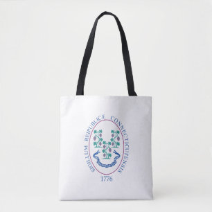Connecticut sign tote bag