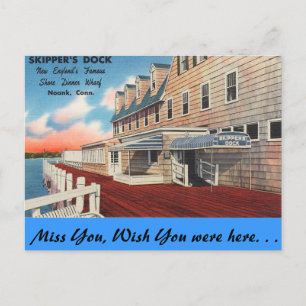 Connecticut, Skipper's Dock Postcard