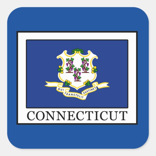 Connecticut Square Sticker (Front)