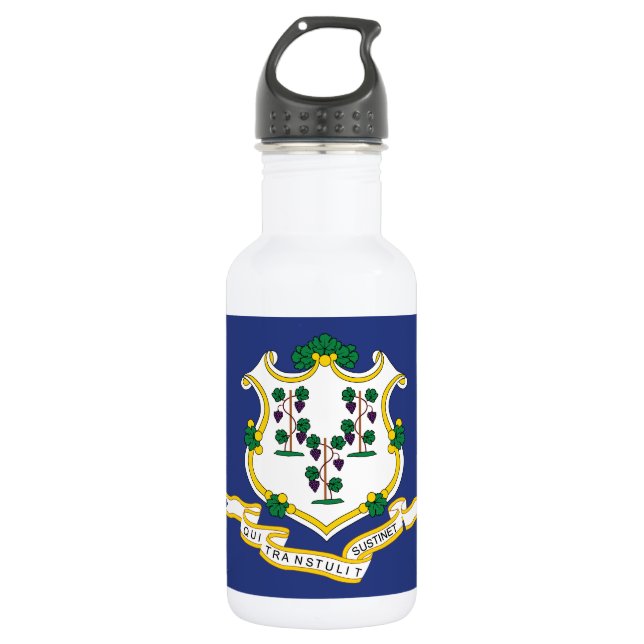Connecticut State Flag 532 Ml Water Bottle (Front)