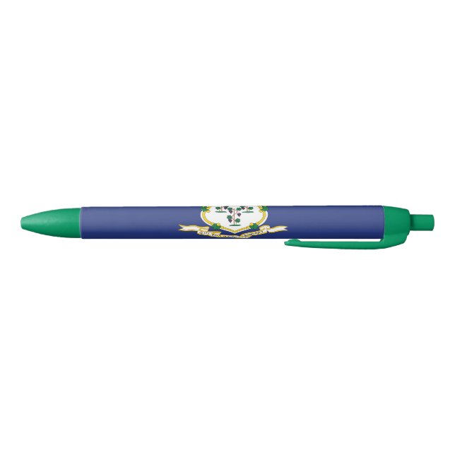 Connecticut State Flag Blue Ink Pen (Bottom)