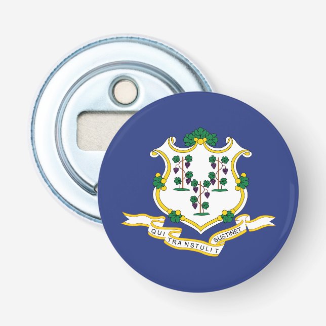 Connecticut State Flag Bottle Opener (Front)