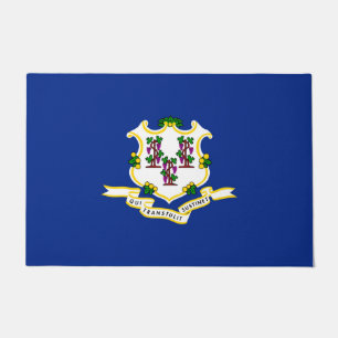 Connecticut State Flag Design Doormat