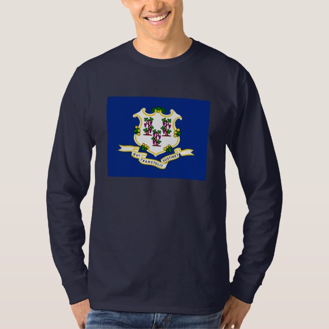 Connecticut State Flag Design T-Shirt (Front)