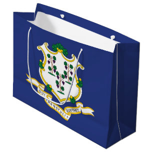 Connecticut State Flag Large Gift Bag