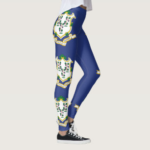 Connecticut State Flag Leggings