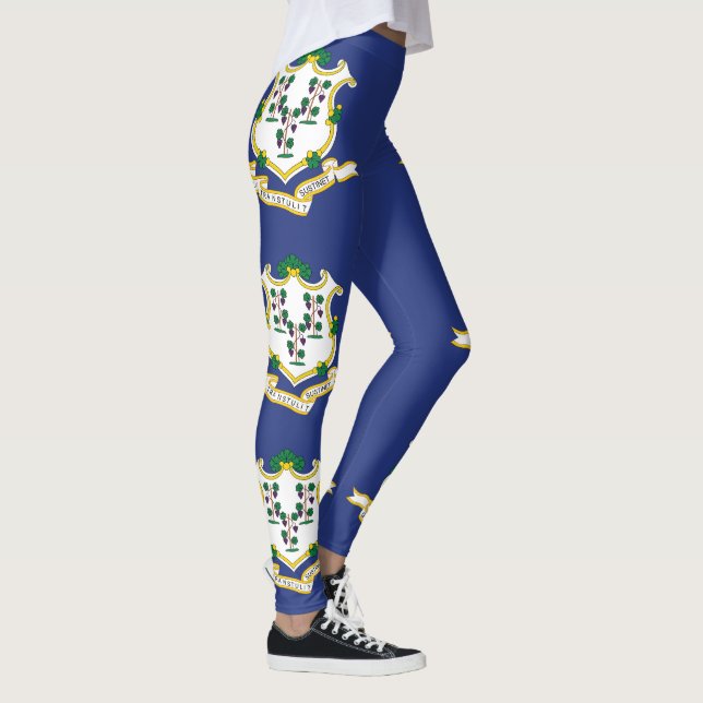 Connecticut State Flag Leggings (Right)