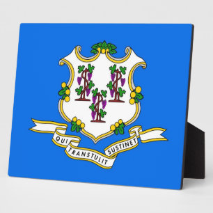 Connecticut State Flag Plaque