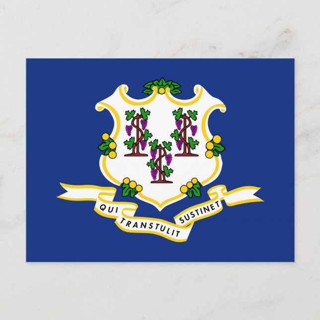 Connecticut State Flag Postcard (Front)