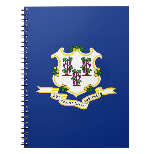 Connecticut State Flag Spiral Notebook (Front)
