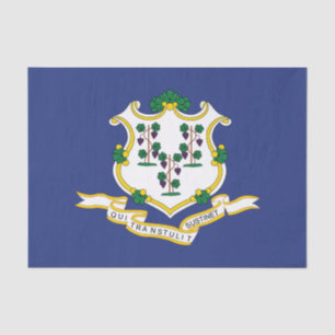 Connecticut State Flag Tissue Paper