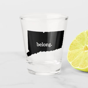 Connecticut State Map Belong Shot Glass