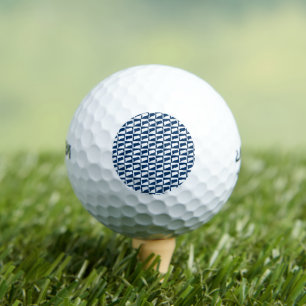 Connecticut State Outline Navy Blue White Golf Balls