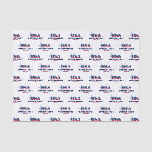 Connecticut State Pride Tissue Paper (Front)