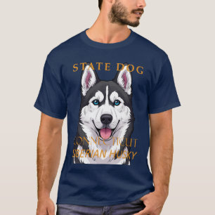 Connecticut Territory Dog Siberian Husky T-Shirt