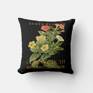 Connecticut Territory Flower Mirabilis jalapa Cushion