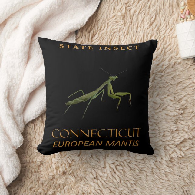 Connecticut Territory Insect The Praying Mantis Cushion (Blanket)