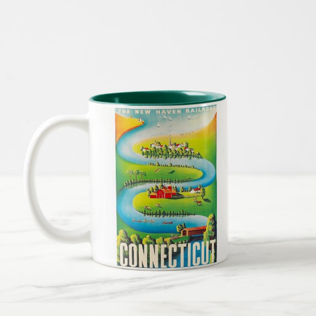 CONNECTICUT Two-Tone COFFEE MUG (Left)