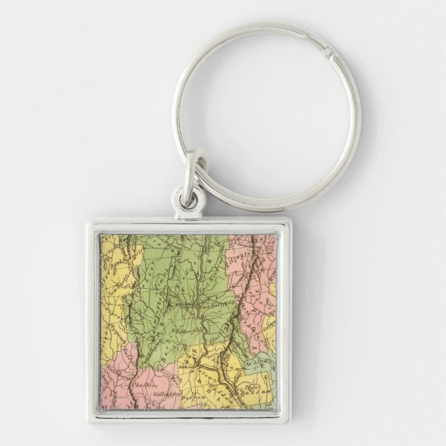 Connecticut US Key Ring (Front)
