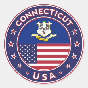 Connecticut, USA States, Connecticut to sticker