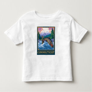 ConnecticutAngler Fisherman Scene Toddler T-Shirt