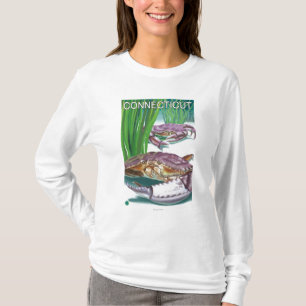 ConnecticutCrab and Fisherman T-Shirt