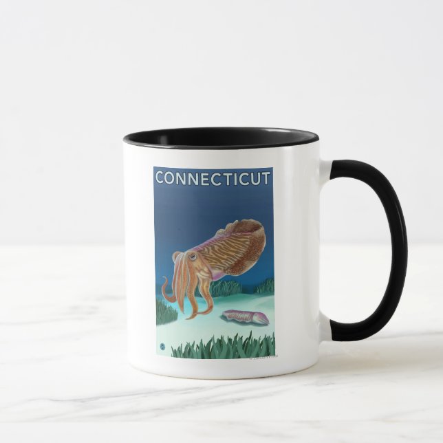 ConnecticutCuttlefish Scene Mug (Right)