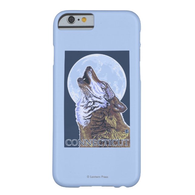 ConnecticutHowling Wolf Case-Mate iPhone Case (Back)