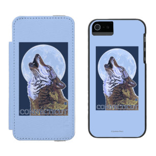 ConnecticutHowling Wolf Incipio Watson™ iPhone 5 Wallet Case