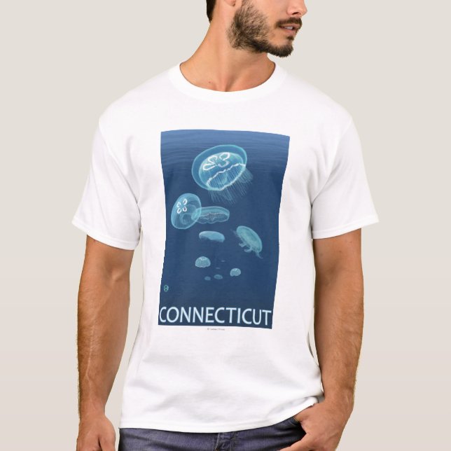 ConnecticutJellyfish Scene T-Shirt (Front)
