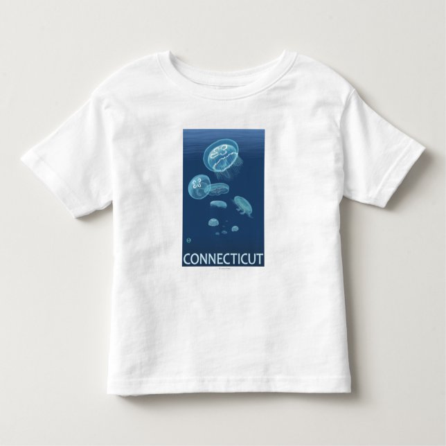 ConnecticutJellyfish Scene Toddler T-Shirt (Front)