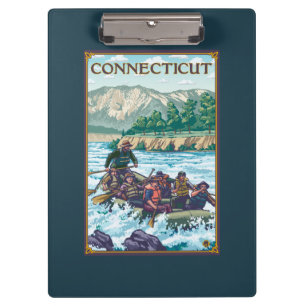 ConnecticutRiver Rafting Scene Clipboard