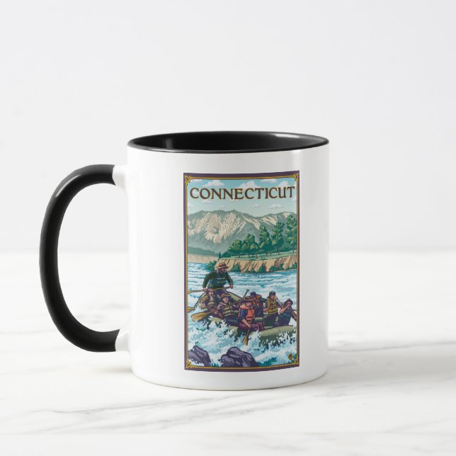 ConnecticutRiver Rafting Scene Mug (Left)