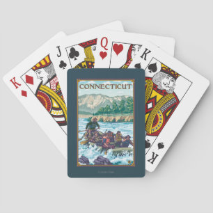 ConnecticutRiver Rafting Scene Playing Cards